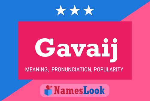 Gavaij Name Poster