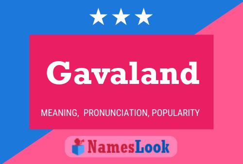 Gavaland Name Poster