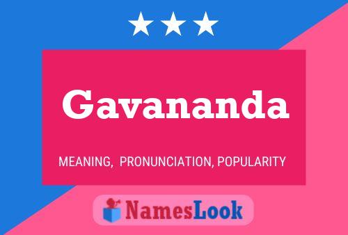 Gavananda Name Poster