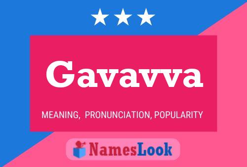 Gavavva Name Poster