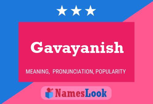 Gavayanish Name Poster