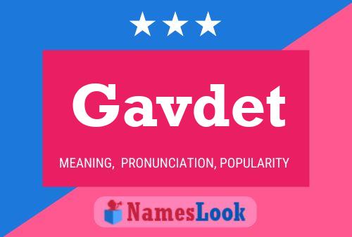 Gavdet Name Poster