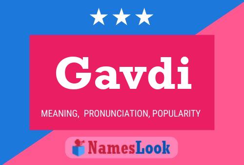 Gavdi Name Poster