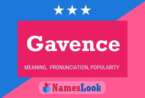 Gavence Name Poster