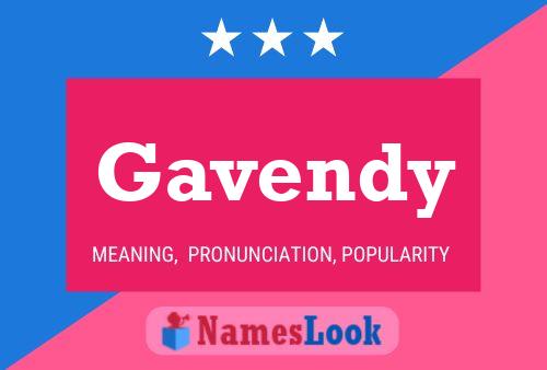 Gavendy Name Poster