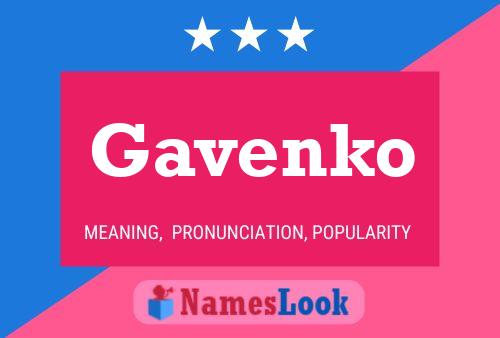 Gavenko Name Poster