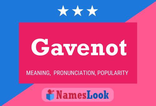 Gavenot Name Poster