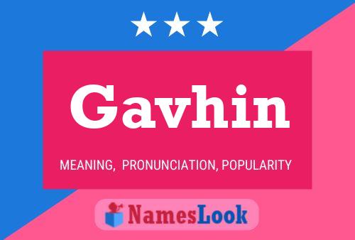 Gavhin Name Poster