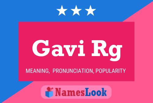 Gavi Rg Name Poster