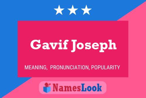 Gavif Joseph Name Poster