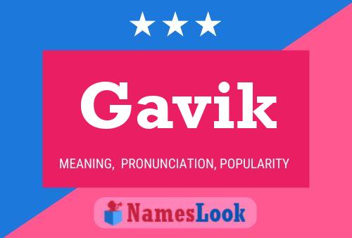 Gavik Name Poster