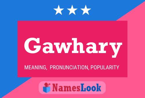 Gawhary Name Poster