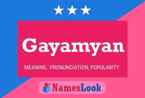 Gayamyan Name Poster