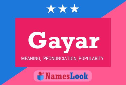 Gayar Name Poster