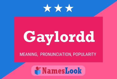 Gaylordd Name Poster