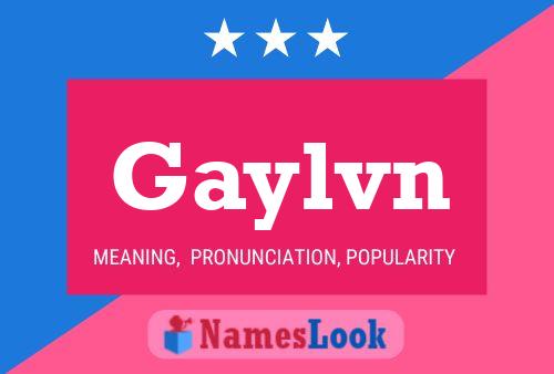 Gaylvn Name Poster