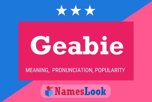 Geabie Name Poster