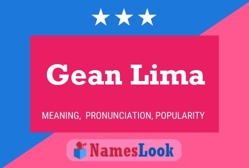 Gean Lima Name Poster