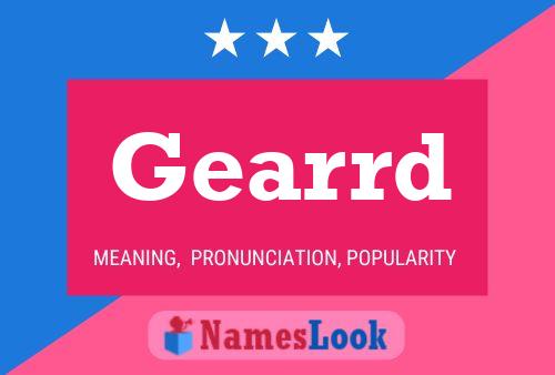 Gearrd Name Poster