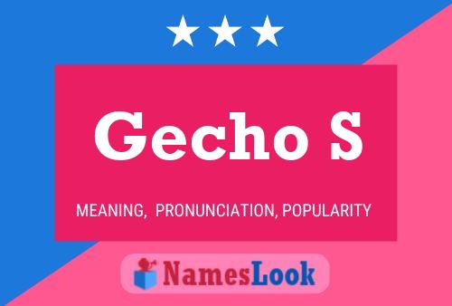 Gecho S Name Poster