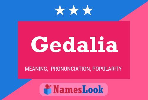 Gedalia Meaning, Pronunciation, Origin And Numerology - Nameslook