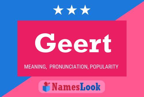 Geert Name Poster