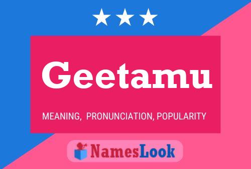 Geetamu Name Poster