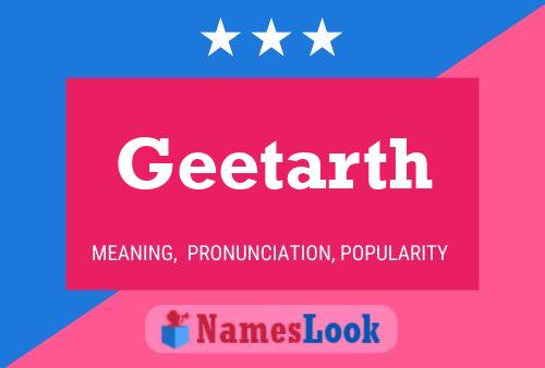 Geetarth Name Poster