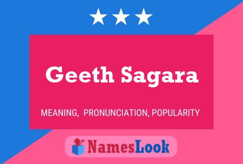 Geeth Sagara Name Poster