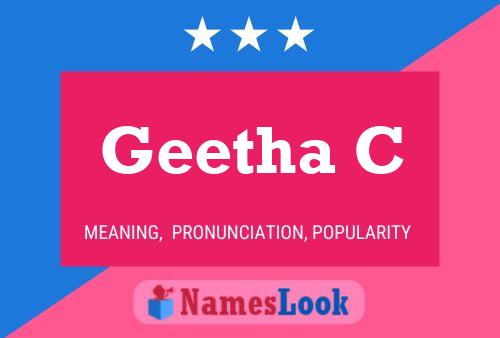 Geetha C Name Poster