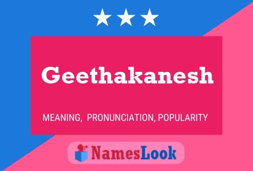 Geethakanesh Name Poster