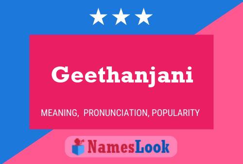 Geethanjani Name Poster