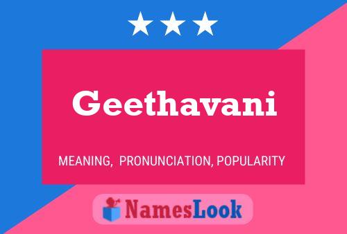 Geethavani Name Poster