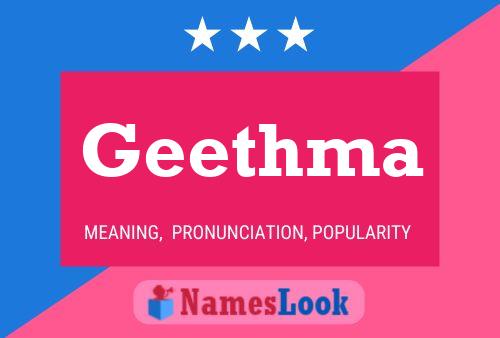 Geethma Name Poster