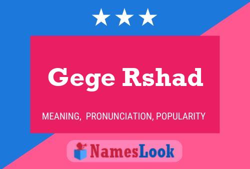 Gege Rshad Name Poster