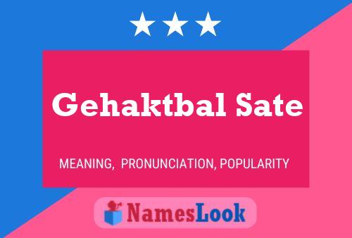 Gehaktbal Sate Name Poster