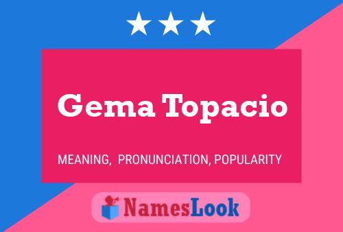 Gema Topacio Name Poster