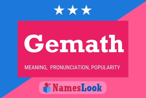 Gemath Name Poster