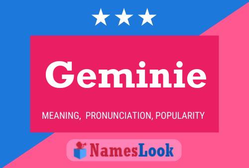 Geminie Name Poster