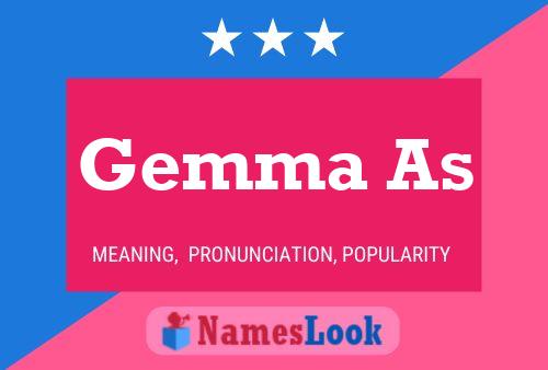 Gemma As Name Poster