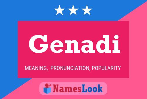 Genadi Name Poster