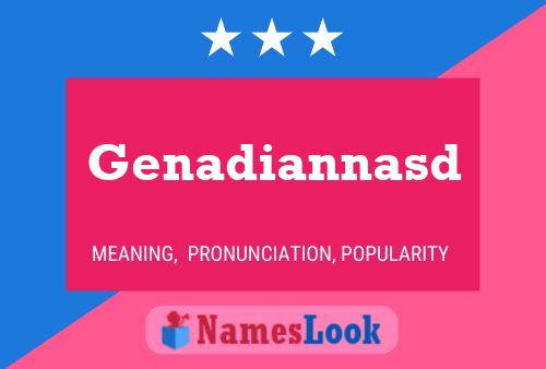 Genadiannasd Name Poster