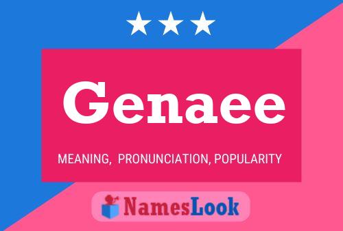 Genaee Name Poster