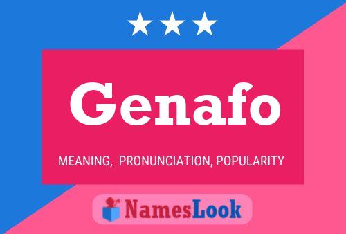 Genafo Name Poster