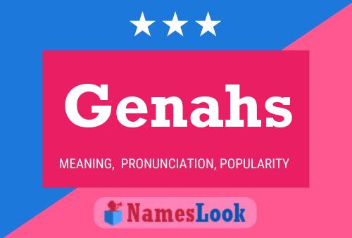 Genahs Name Poster