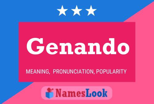 Genando Name Poster