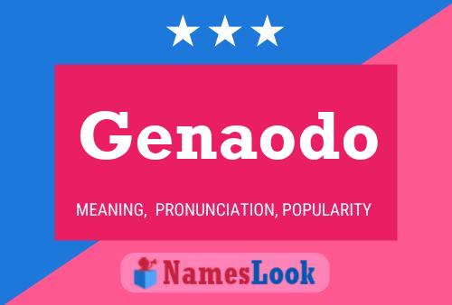 Genaodo Name Poster