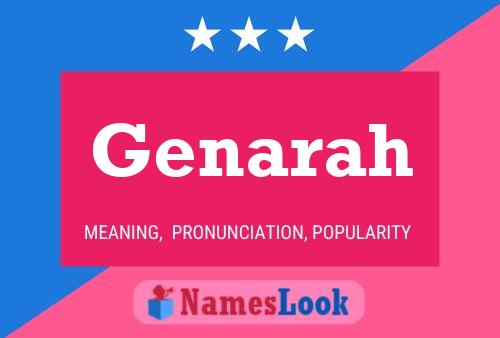 Genarah Name Poster