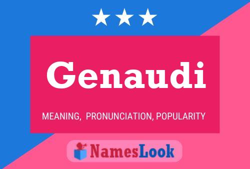 Genaudi Name Poster