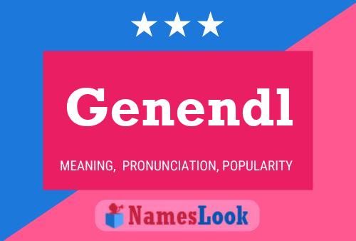 Genendl Name Poster